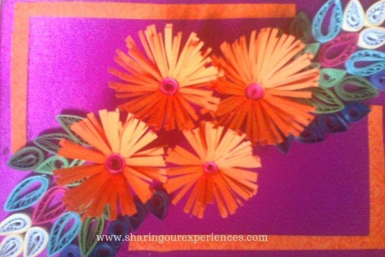 paper quilled greeting card