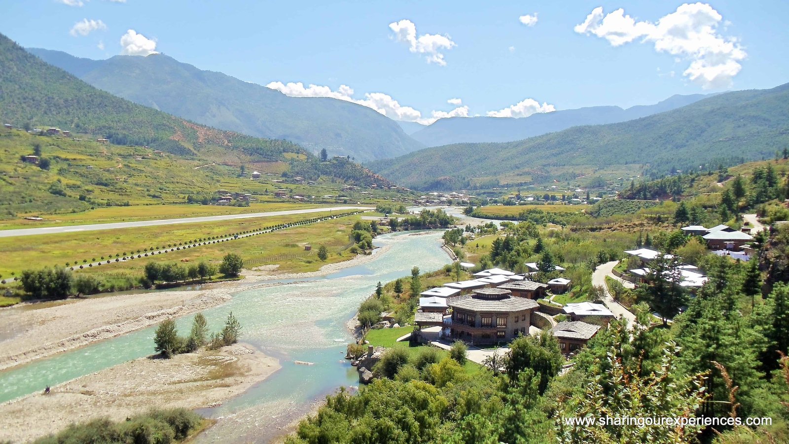Paro valley in Bhutan