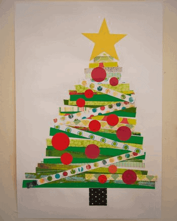 Paper Strips Christmas tree