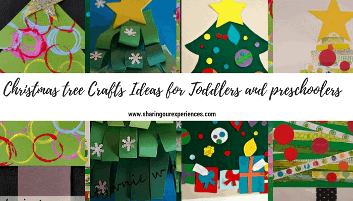 Christmas tree Crafts for Toddlers and preschoolers