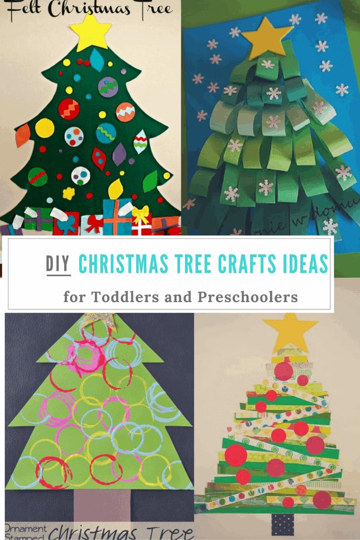 Christmas Tree Crafts Ideas for toddlers and preschoolers