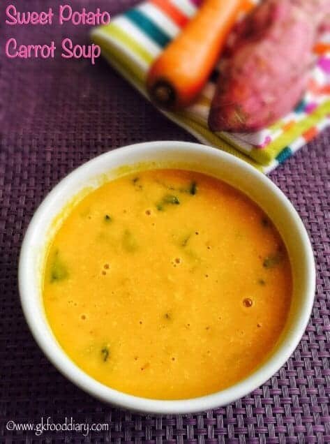 Sweet Potato Carrot Soup GK Food Diary