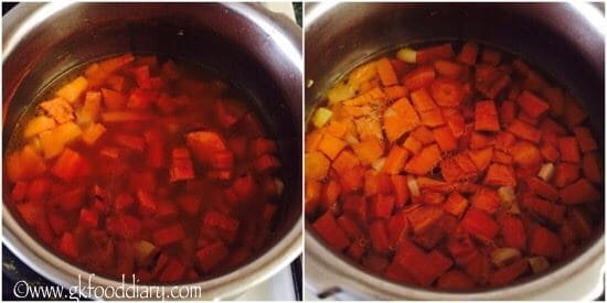 Sweet Potato Carrot Soup GK Food Diary