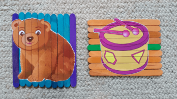 DIY Popsicle Puzzle with free printables - Sharing Our Experiences