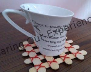 ice cream popsicle sticks coaster