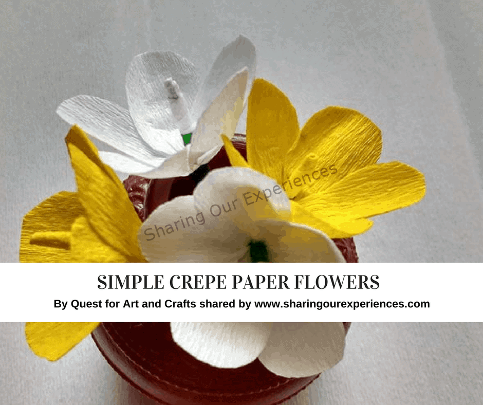 How to make easy crepe paper flowers