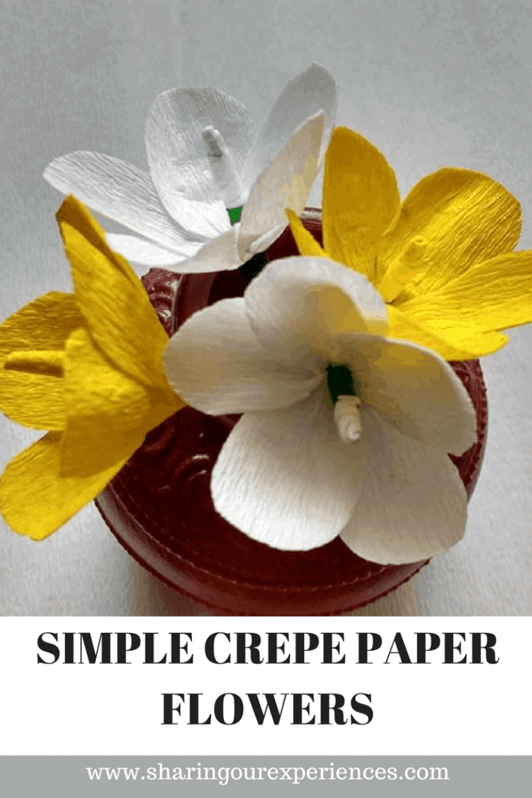 How to make easy crepe paper flowers Sharing Our Experiences
