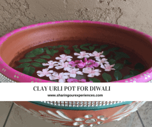 clay urli pot for Diwali