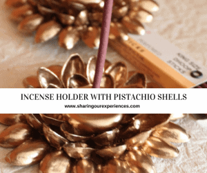 Incense Holder With Pistachio Shells | Best out of waste crafts #Crafts #DIY #Bestoutofwaste