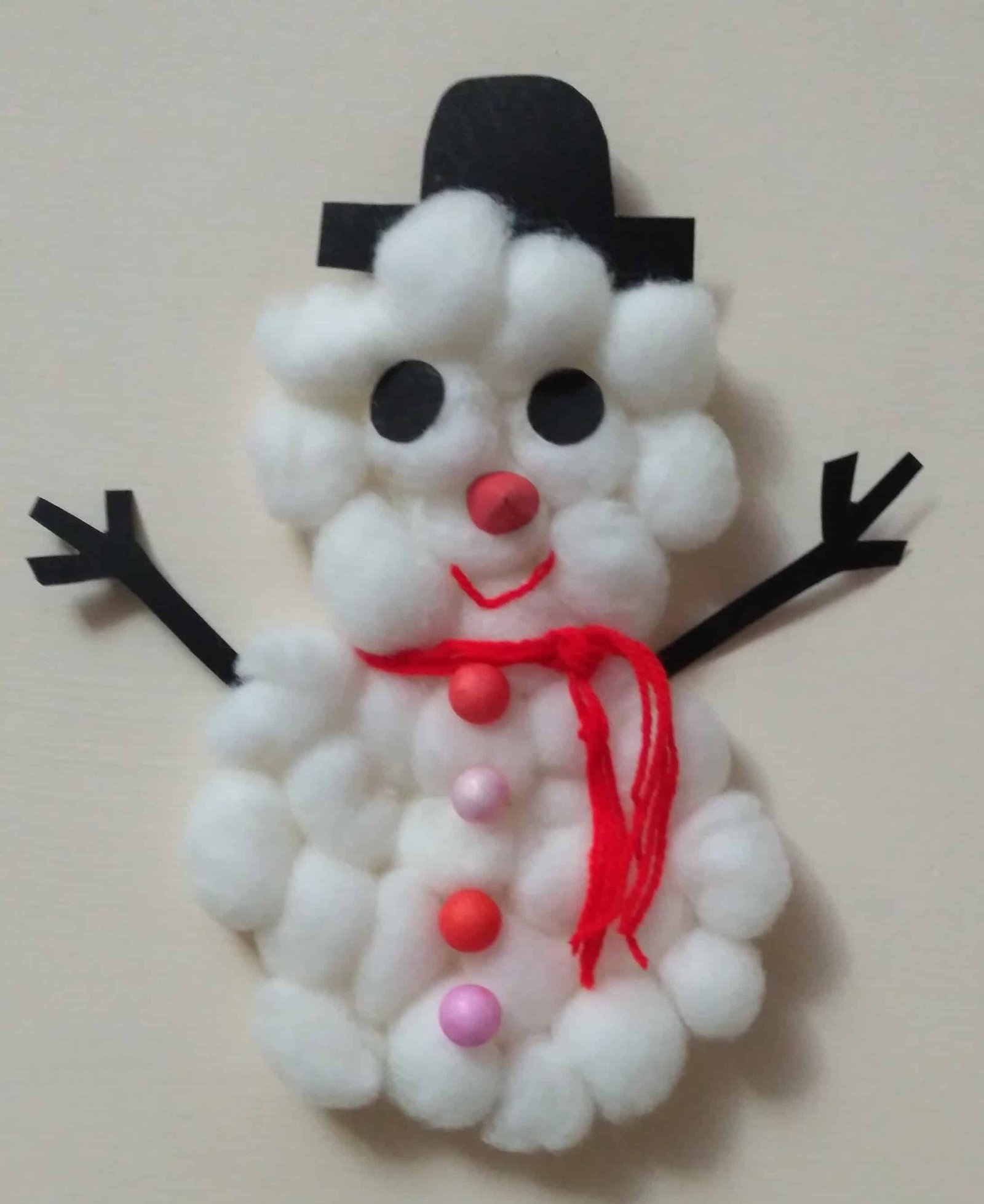 Super easy Christmas Snowman Craft for kids