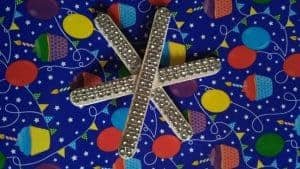 Super Simple Christmas SnowFlake Ornament with Popsicle Sticks