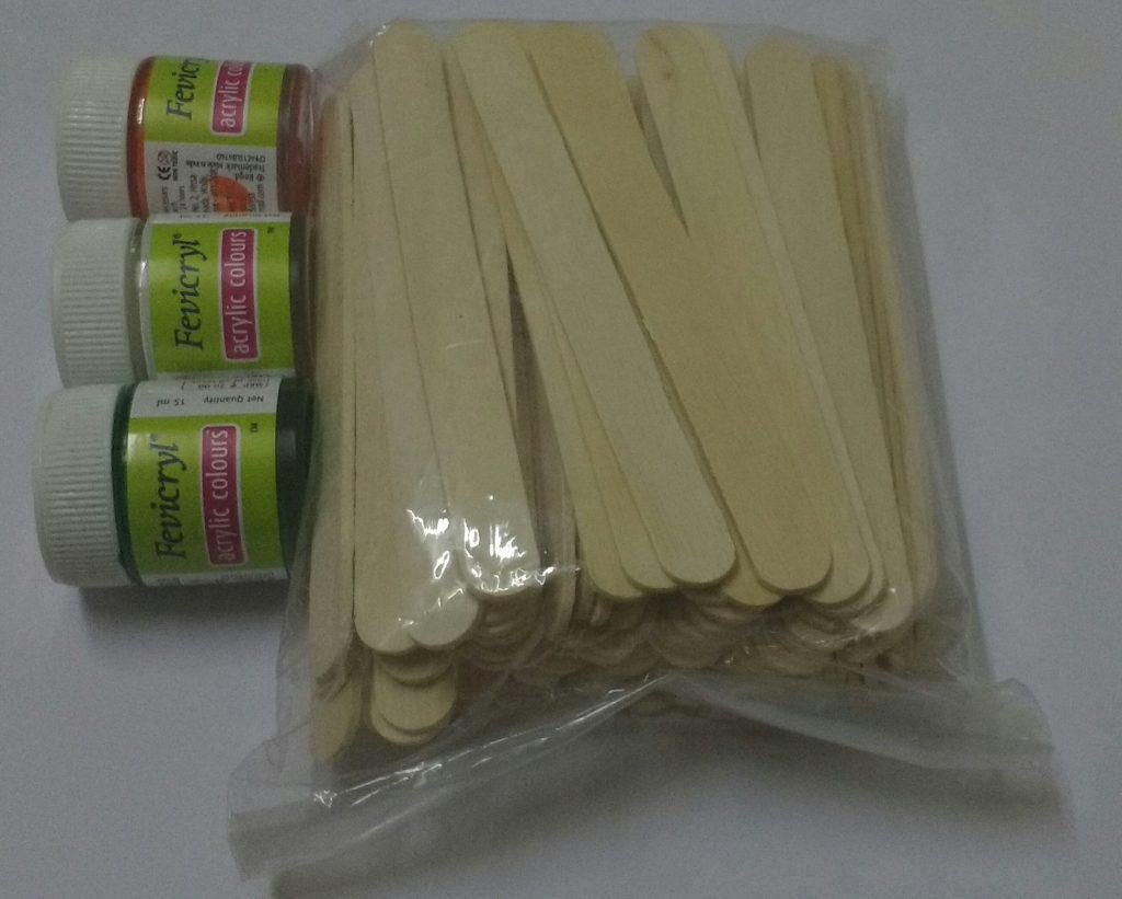 National Flag (Tiranga) with Popsicle Sticks | Republic Day and Independence Day crafts