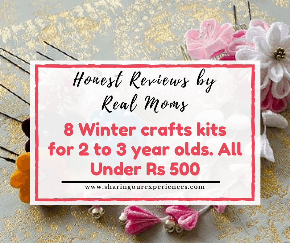 winter crafts kits for 2 to 3 year olds