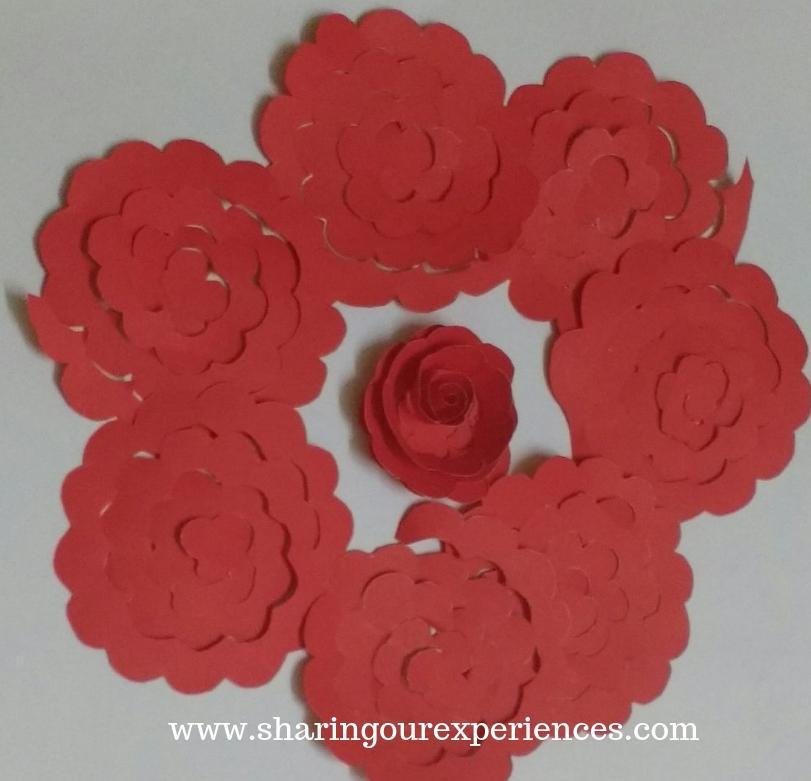 10 red roses wall hanging craft