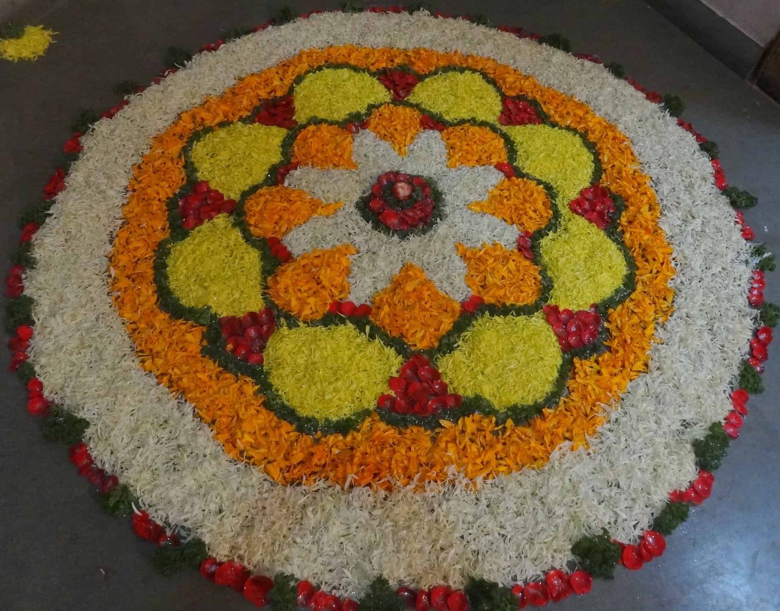 Flower Rangoli designs Dussehra Diwali Indian festivals