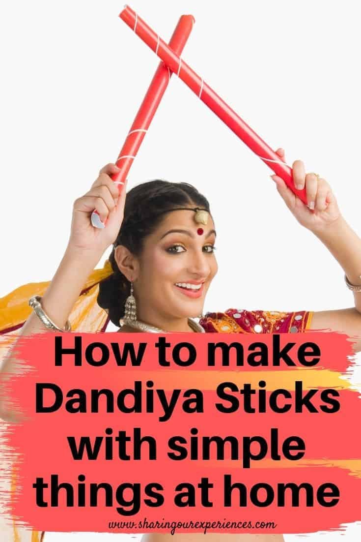 how to make Dandiya stick