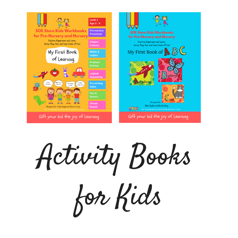Preschool Activity Books for Kids toddlers nursery prenursery preschoolers