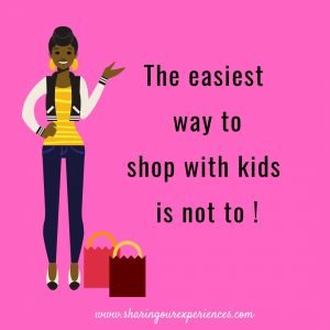 Parenting meme for every parent - The easiest way to shop with kids is not to !