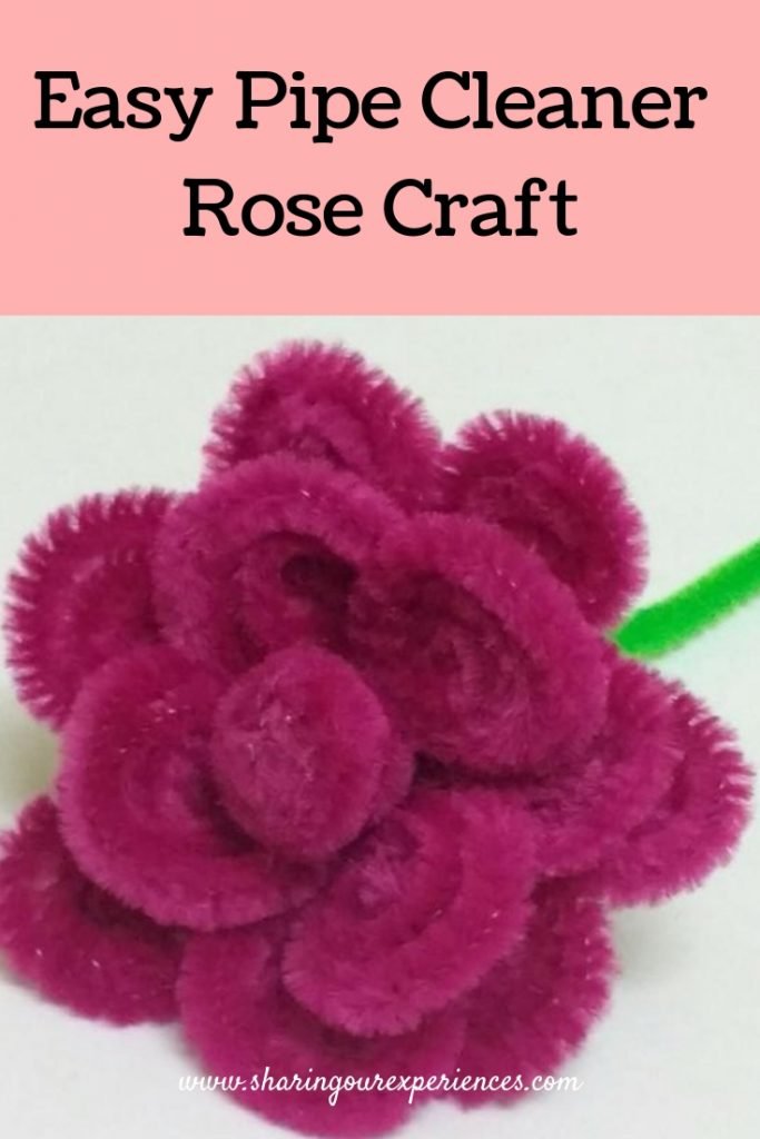 How to make rose with Pipe cleaner Easy Pipecleaner rose craft