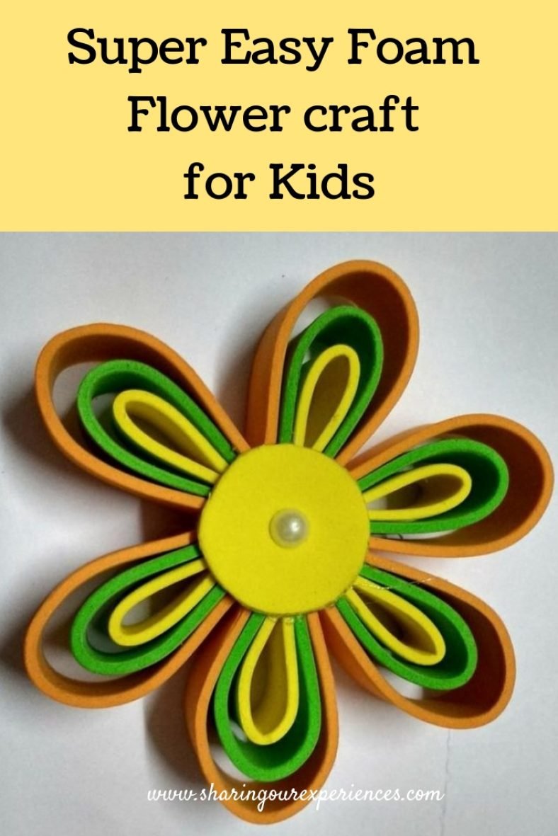 Super Easy Foam Flowers Must try with kids Sharing Our Experiences