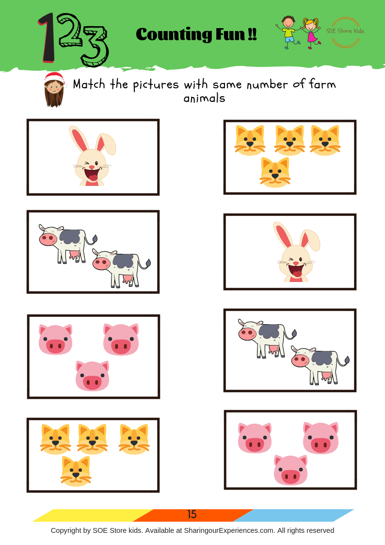 soe store kids farm animals activity book complete