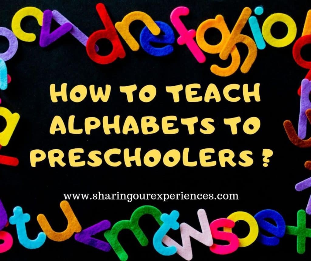 how to teach alphabets to preschoolers