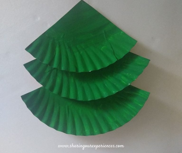 Christmas tree paper plate craft for Kids - Easy to set up for busy ...