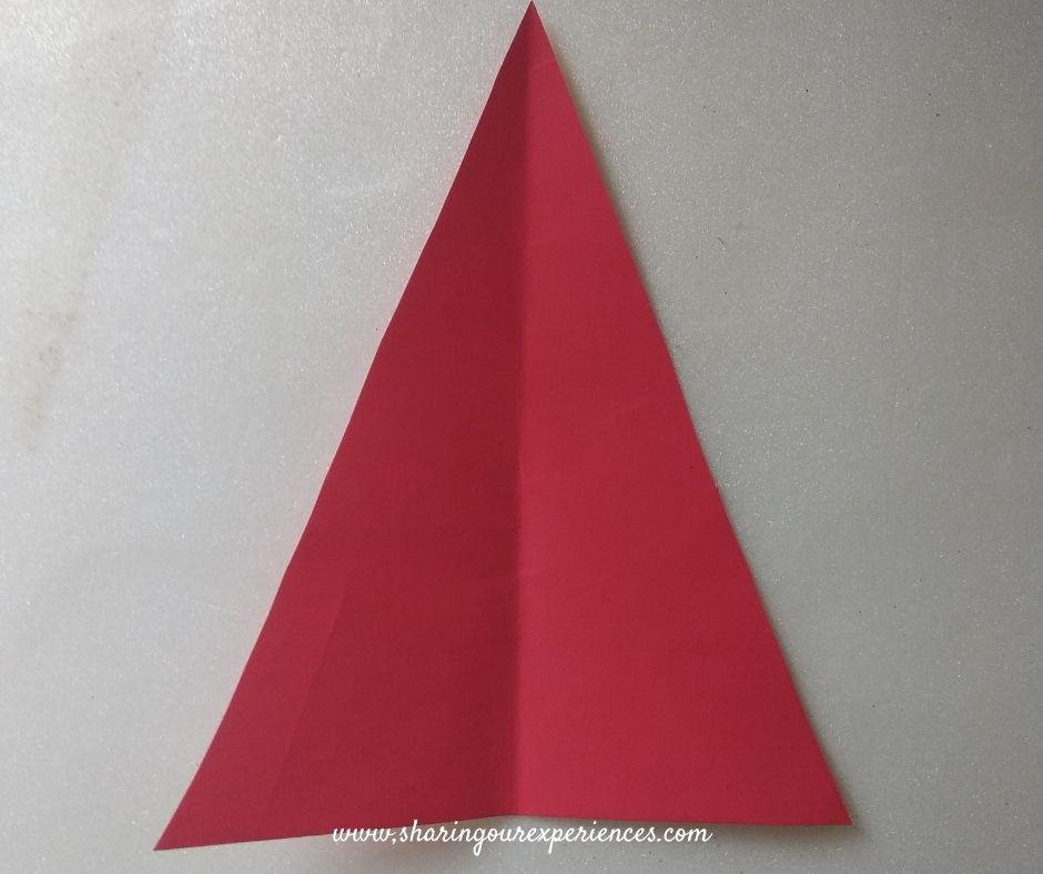 Santa using chart paper