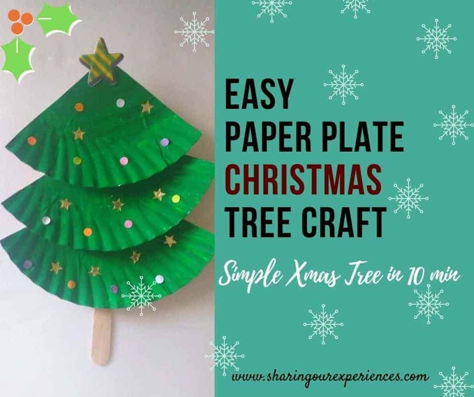 Christmas tree paper plate craft for Kids - Easy to set up for busy ...