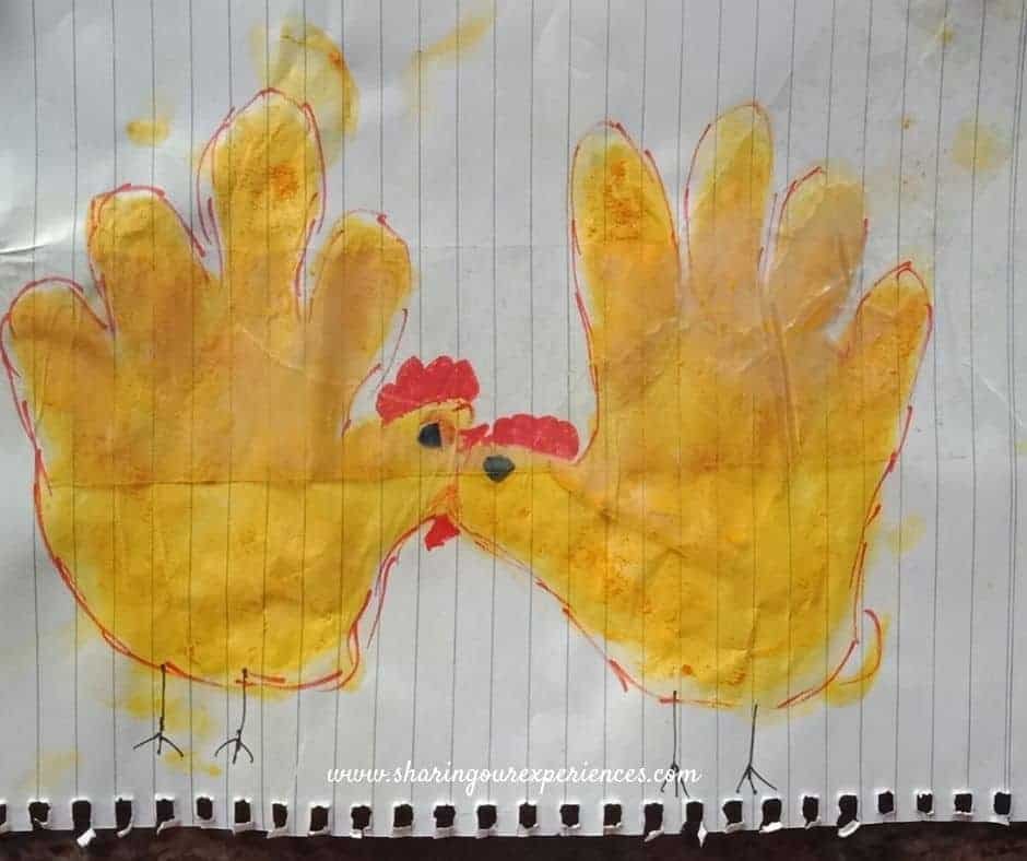 hand print painting