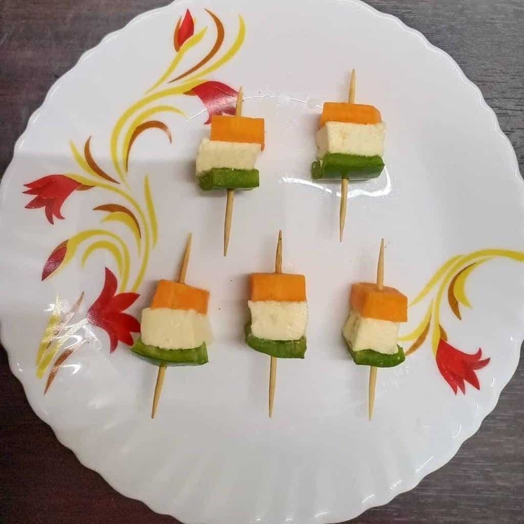 Mini Tricolor Tikka Republic day food ideas