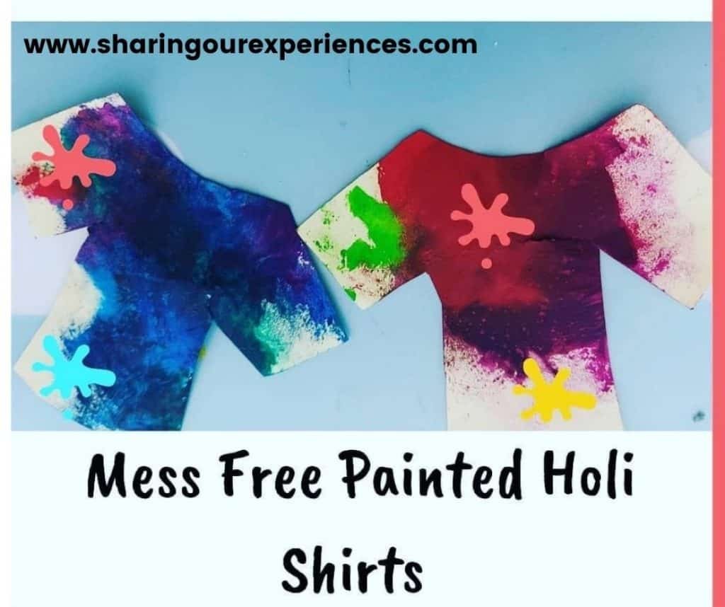 Holi activity for toddler, preschooler and kindergarten as colorful as the festival. Perfect for holi theme school project and reading.