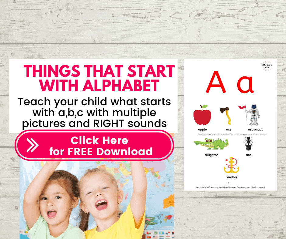 FREE alphabet reading worksheets - things that start with a b