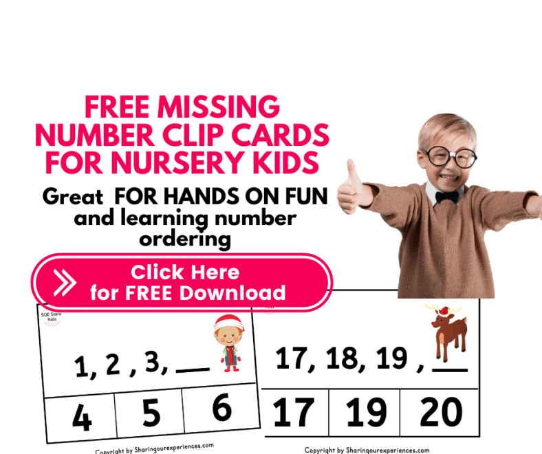 Free Printable Missing Number Worksheets 1-20 Clip Cards for What Comes ...