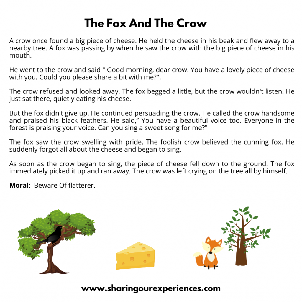 Famous Moral Stories For The Kids- The Fox And The Crow.