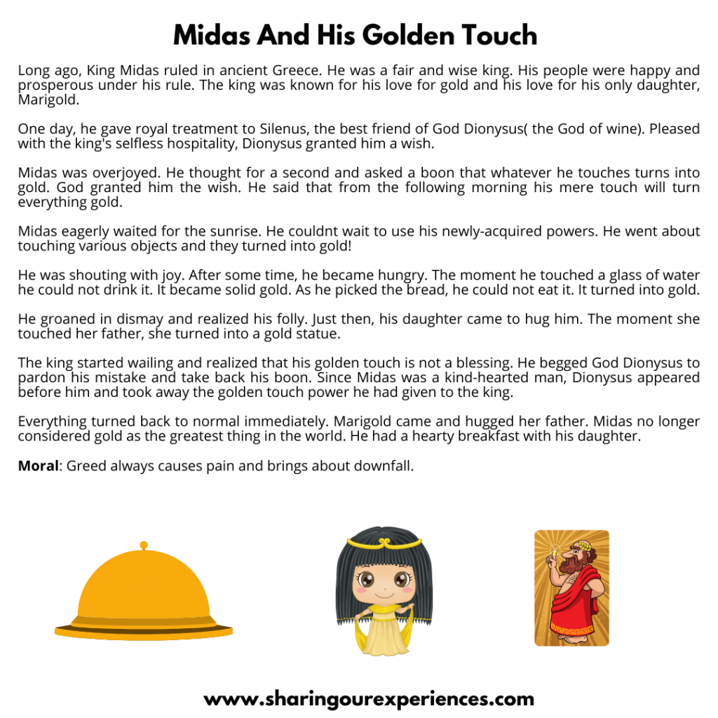 Most Popular Bedtime Moral Stories For Kids- Midas And The Golden Touch.