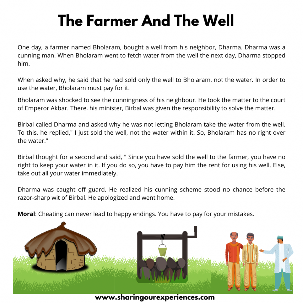 Most Popular Moral Stories For Kids- The Farmer And The Well.