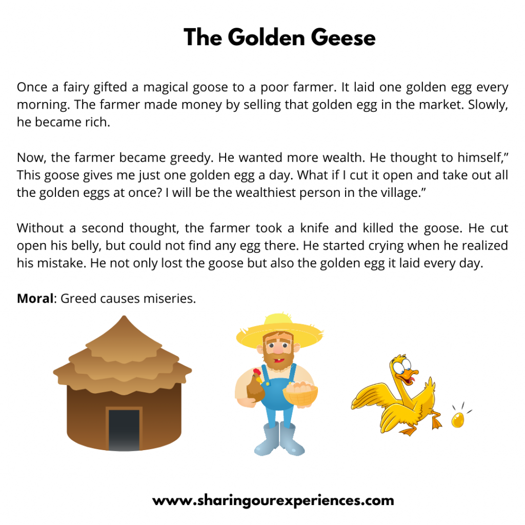 Popular Moral Stories For The Kids- The Golden Geese.