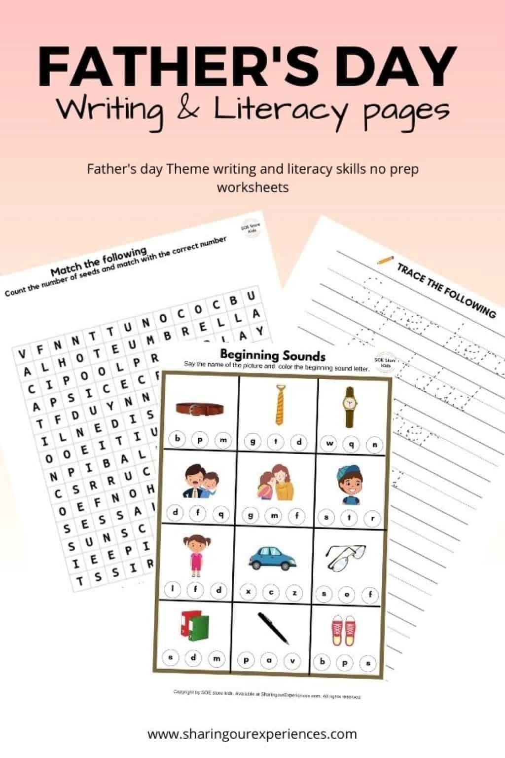 Father s Day Printable Worksheets For Kids Sharing Our Experiences Father s Day Printable Worksheets For Kids Sharing Our Experiences