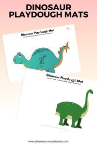 Dinosaur Playdough mats