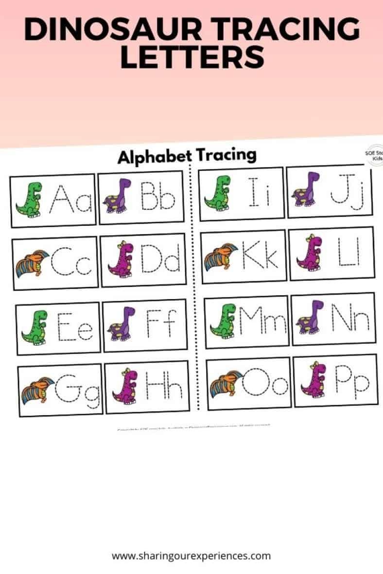 Dinosaur Worksheet Printable Pack for Toddlers, Preschoolers and ...