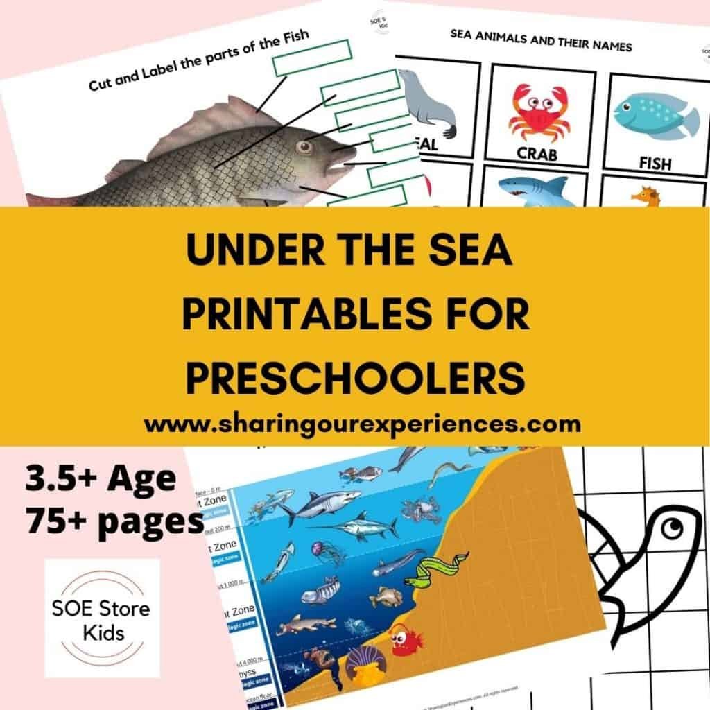 Under the sea printables for preschoolers
