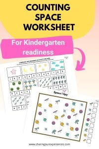 Counting SPACE worksheet