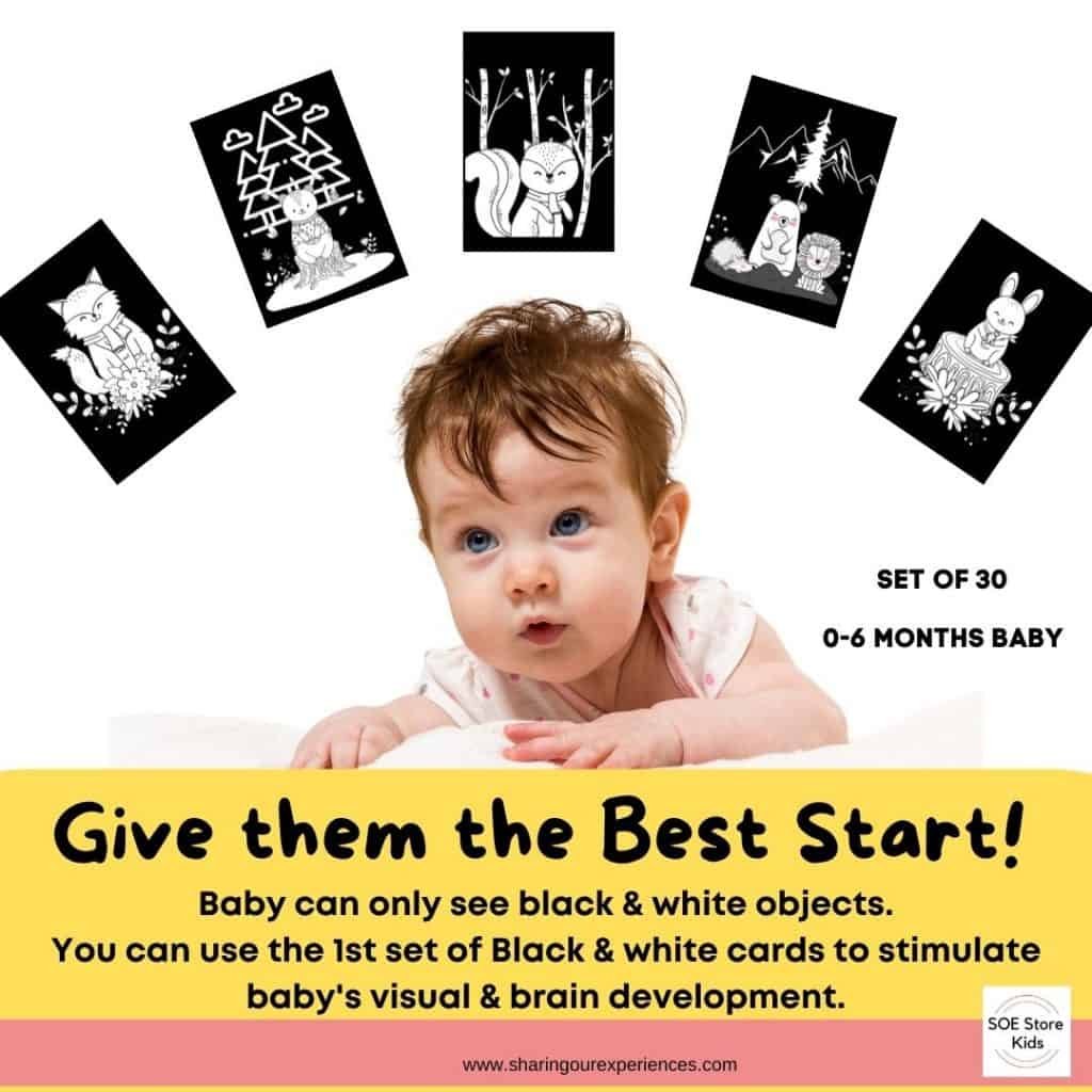 how-to-use-black-white-high-contrast-cards-for-babies-0-6-months-old