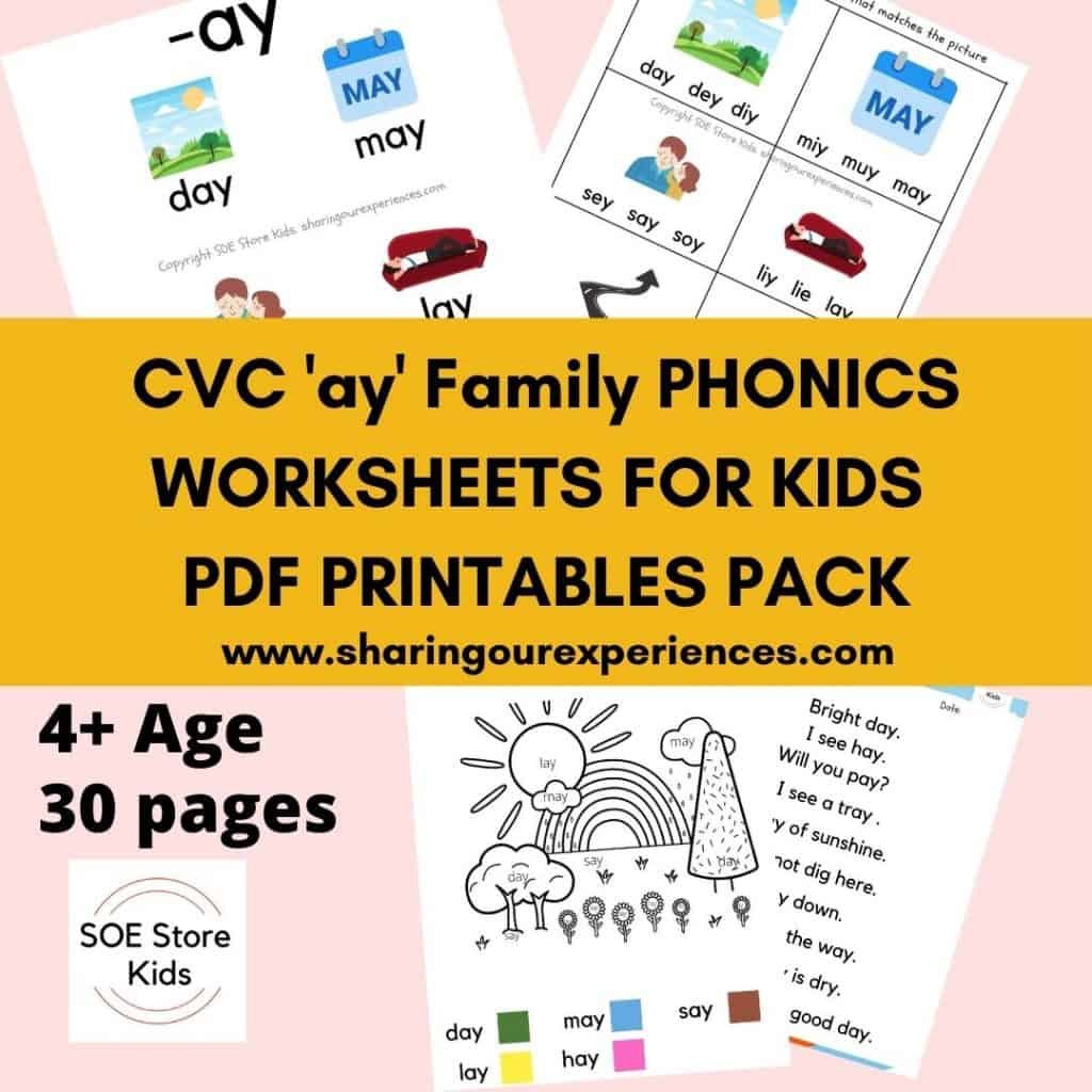 cvc-ay-word-family-printable-phonics-worksheets-for-kids-sharing