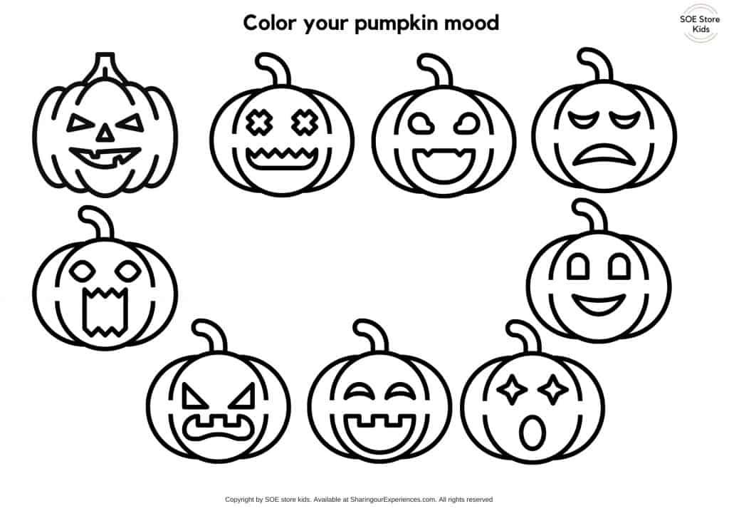 Color Your Pumpkin Mood