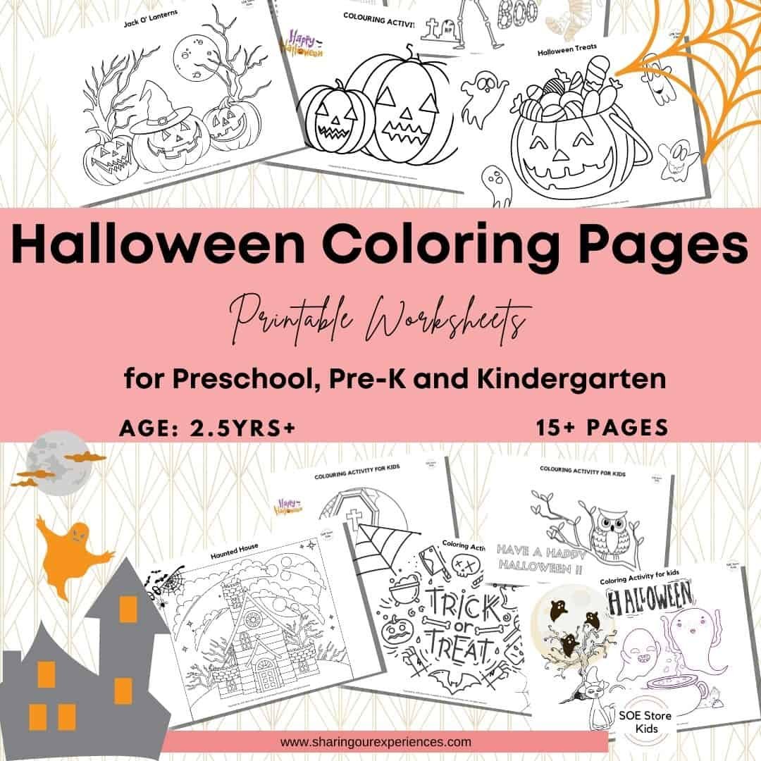 Free Halloween Coloring Pages pdf Printable
