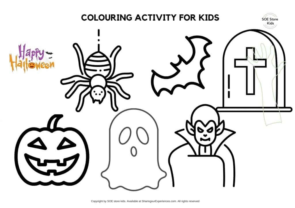 Halloween Classroom Decor Coloring Page