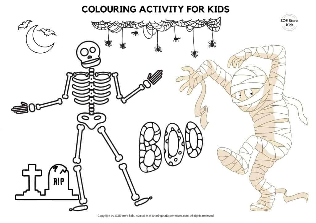 Halloween Dance Coloring Page