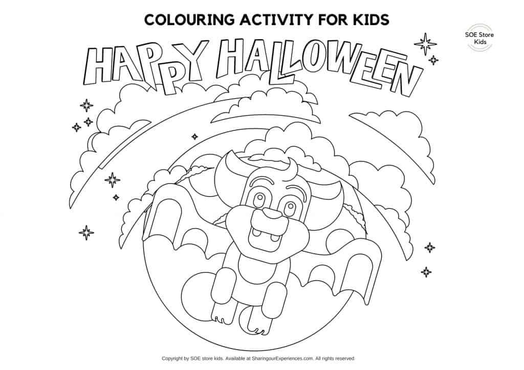 Vampire Coloring Page for toddlers